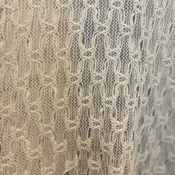 Ryu for Anthropologie Gray Crochet & Lace Boho Top – Size Small - Picture 3 of 4